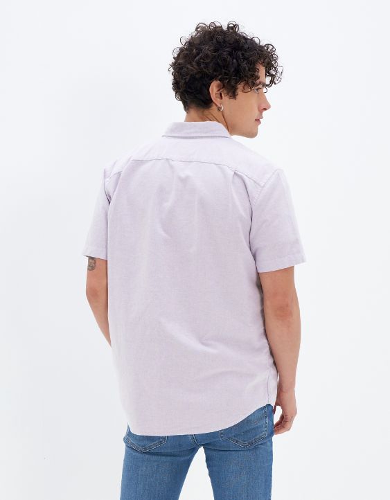AE Short-Sleeve Everyday Oxford Button-Up Shirt