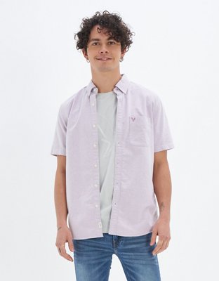 AE Short-Sleeve Everyday Oxford Button-Up Shirt