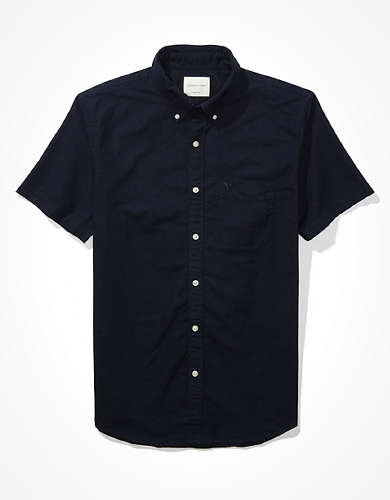 AE Oxford Short-Sleeve Button-Up Shirt