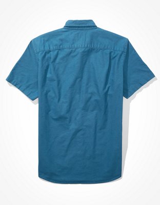 Camisa manga corta estilo Oxford con botones AE