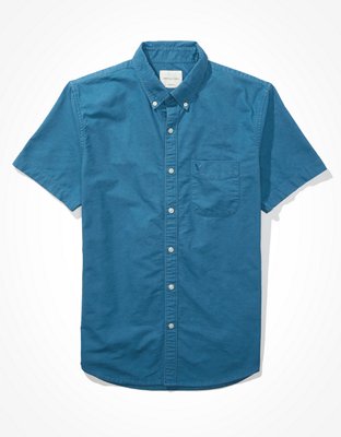 Camisa manga corta estilo Oxford con botones AE