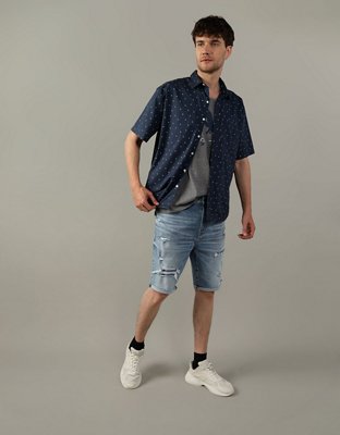 AE Poolside Printed Button-Up Shirt