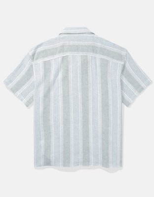 AE Poolside Striped Button-Up Shirt