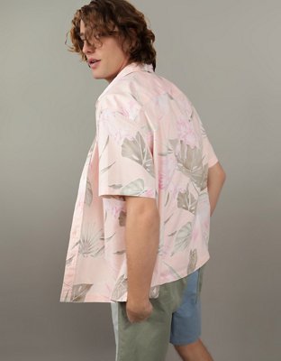 AE Poolside Floral Button-Up Shirt
