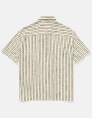AE Poolside Striped Button-Up Shirt