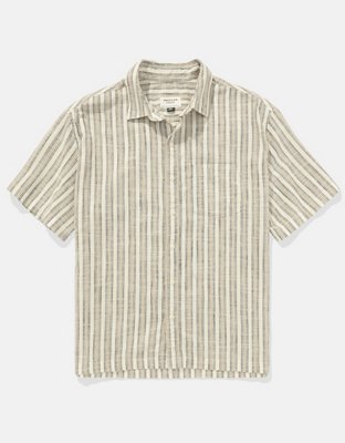 AE Poolside Striped Button-Up Shirt