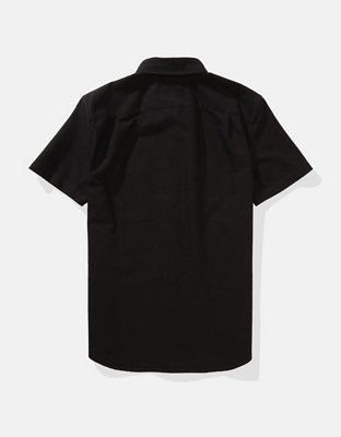 AE Short-Sleeve Slim Fit Button-Up Shirt