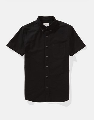 AE Short-Sleeve Slim Fit Button-Up Shirt