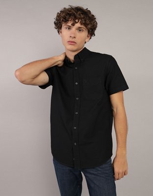 halter fit and flare cocktail dress 2t Extra Long Short Sleeve Shirt for tall men (black) main image 0