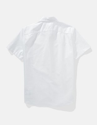 AE Short-Sleeve Slim Fit Button-Up Shirt
