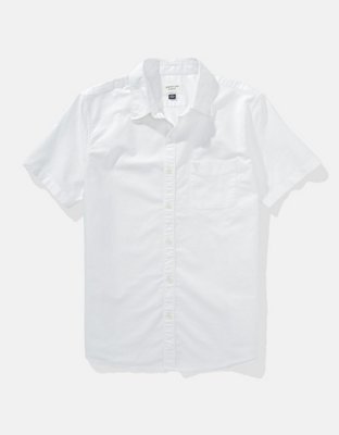 AE Short-Sleeve Slim Fit Button-Up Shirt
