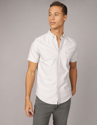 AE Camisa Slim Fit Manga Corta con Botones