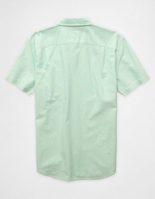 AE Slim Oxford Short-Sleeve Button-Up Shirt