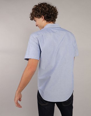 AE Camisa Slim Fit Manga Corta con Botones