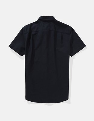 AE Short-Sleeve Slim Fit Button-Up Shirt