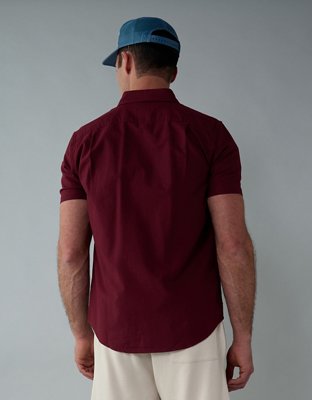 AE Camisa Slim Fit Manga Corta con Botones