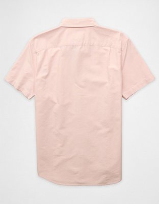 AE Short-Sleeve Slim Fit Button-Up Shirt