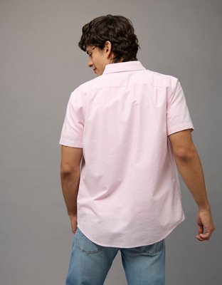 AE Short-Sleeve Slim Fit Button-Up Shirt