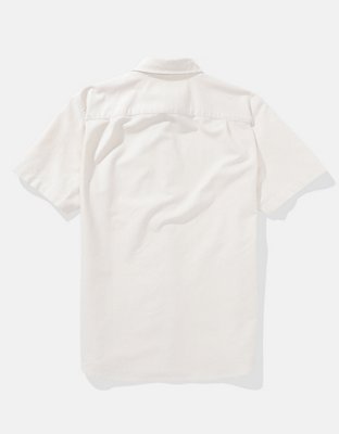 AE Short-Sleeve Slim Fit Button-Up Shirt