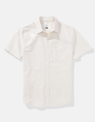 AE Short-Sleeve Slim Fit Button-Up Shirt