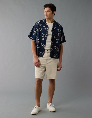 AE Poolside Floral Button-Up Shirt