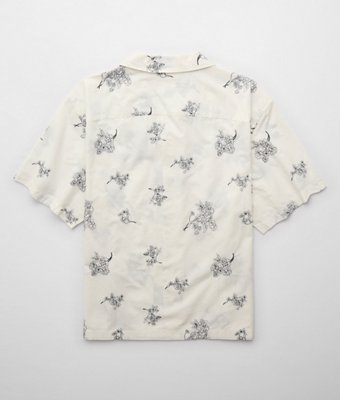 AE Poolside Floral Button-Up Shirt