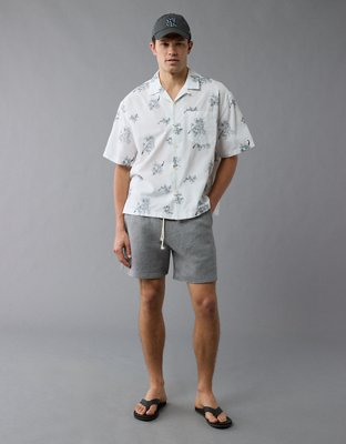 Chemise à motif floral bord de la piscine AE