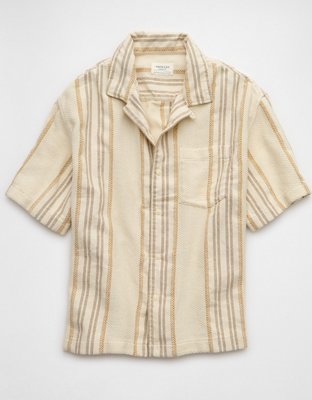 AE Poolside Striped Button-Up Shirt