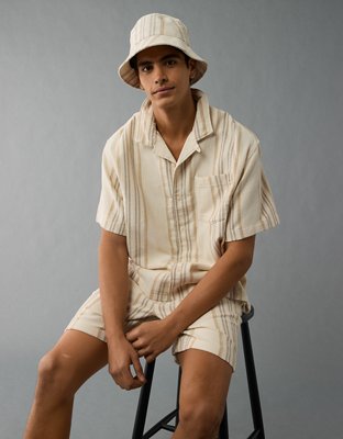 AE Poolside Striped Button-Up Shirt