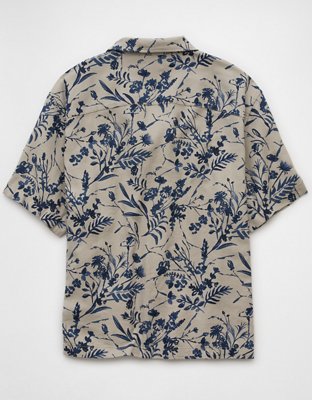 Chemise à motif floral bord de la piscine AE