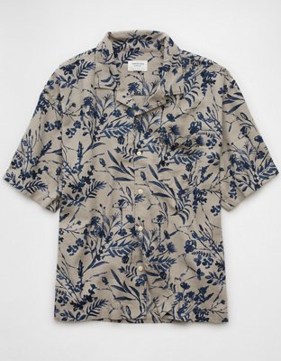 Chemise à motif floral bord de la piscine AE
