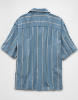 AE Poolside Striped Button-Up Shirt