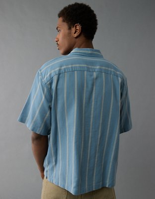 AE Poolside Striped Button-Up Shirt