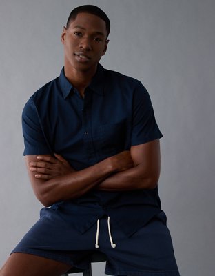 Chemise boutonnée à imprimé bord de la piscine AE