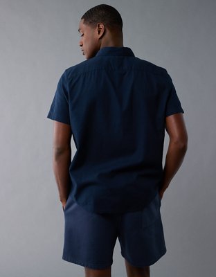 AE Poolside Printed Button-Up Shirt