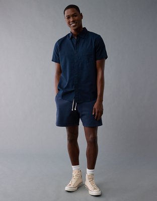 AE Poolside Printed Button-Up Shirt