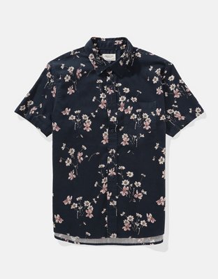 AE Poolside Tropical Button-Up Shirt
