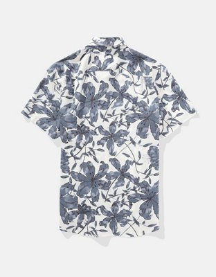 AE Poolside Tropical Button-Up Shirt
