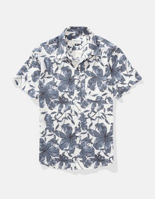 AE Poolside Tropical Button-Up Shirt