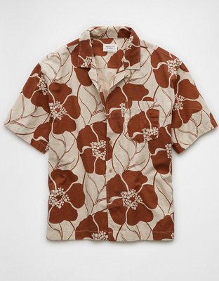 AE Poolside Floral Button-Up Shirt