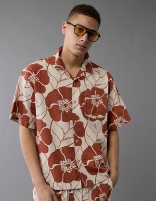AE Poolside Floral Button-Up Shirt