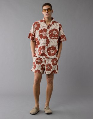 AE Poolside Floral Button-Up Shirt