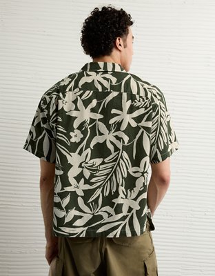 AE Poolside Floral Button-Up Shirt