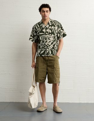 AE Poolside Floral Button-Up Shirt