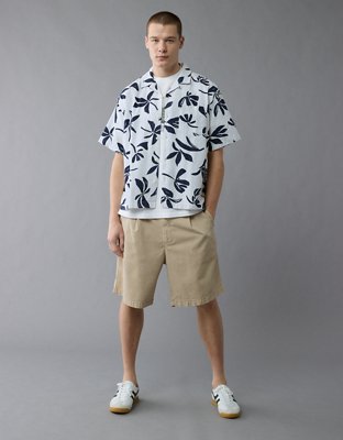 AE Poolside Floral Button-Up Shirt