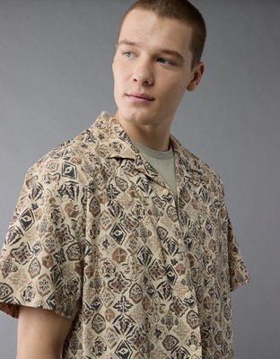 AE Poolside Printed Button-Up Shirt