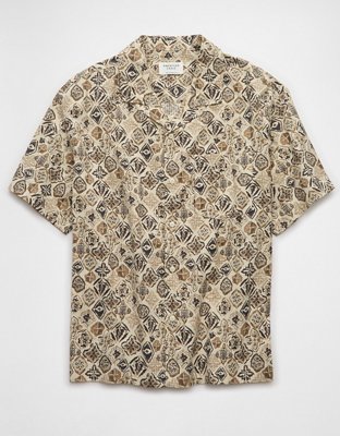 AE Poolside Printed Button-Up Shirt
