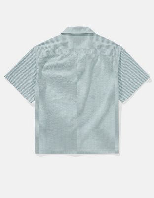 AE Camisa Estampada con Botones para la Piscina