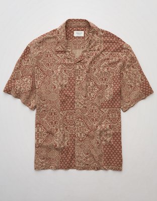 AE Poolside Printed Button-Up Shirt