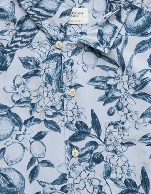 AE Poolside Floral Button-Up Shirt